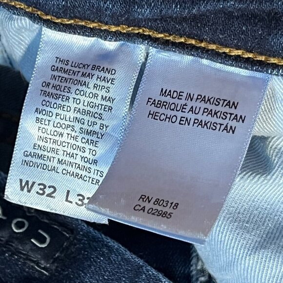 Lucky Brand Mens 412 Slim Fit Jeans W32 L32 Blue Denim - Picture 6 of 9